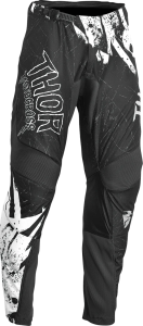 Pantaloni Copii Thor Sector Gnar Black/White