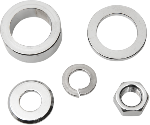 Axle Spacer/nut Kit Silver