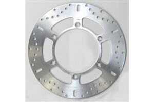 Round Hpsr Solid Brake Rotor Silver, Stainless Steel