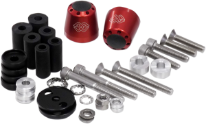 Bar End Weights Anodized, Red