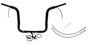 Plug & Play Ez Install 1-1/2(r) Round Top Handlebar Kit Black, 2, nordicamoto.ro