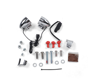 Super-bright Led Silver Bullets With Short Fender Strut Mounts Red