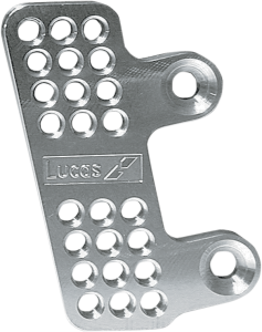 Footpeg Adapter Plate Silver, 2, nordicamoto.ro