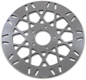 Front Brake Rotor Mesh Stainless Steel 11.5(r) Polished Stainless Steel, 3, nordicamoto.ro