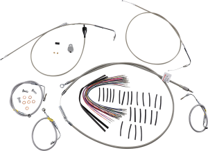 Control Kit For Early Touring Bikes With Bagger Bar Handlebars Silver, 1, nordicamoto.ro
