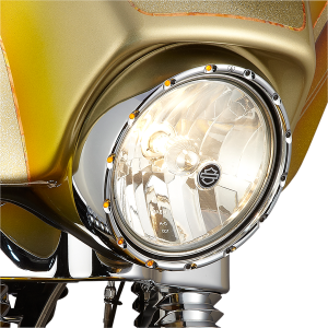 Led (r)fire Ring(r) For 7(r) Factory Headlights Chrome