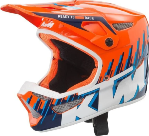 Casti, Casca Copii KTM Status Blue/Orange, nordicamoto.ro
