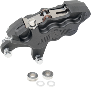 Six-piston Differential-bore Front Caliper Black, Matte