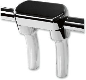 Solid Handlebar Riser & Top Clamp Kit Silver, 2, nordicamoto.ro