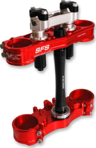 Sfs Complete Triple Clamp Red