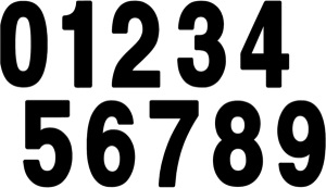 Pro Numbers Black, 1, nordicamoto.ro