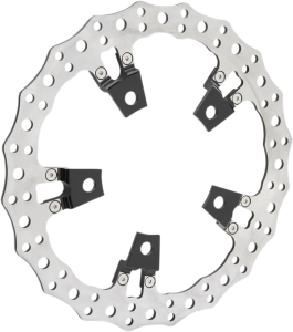 Jagged Floating Rotor Black, Silver