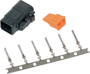 Deutsch Dtm Plug And Receptacle Kit Black, 1, nordicamoto.ro
