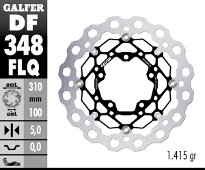 Cubiq Brake Rotor Black, Silver, 2, nordicamoto.ro