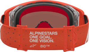 Ochelari Copii Alpinestars Vision Vesta Argintiu/Portocaliu/Lentila Colorata, 2, nordicamoto.ro