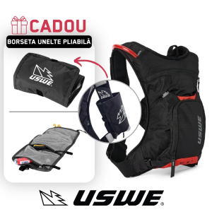 Rucsac Hidratare USWE MTB Hydro 3 Black/Red, nordicamoto.ro