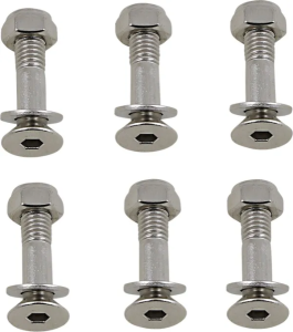 MOOSE RACING Sprocket Lock Bolt Kit Silver 
