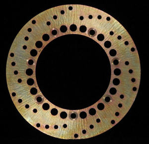 Round D-series Fixed Offroad Brake Rotor Gold, Zinc