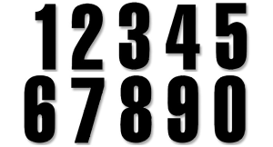 Number Kit Black