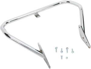Jardine Highway Bar, Chrome, Front, Harley Davidson Chrome, Polished