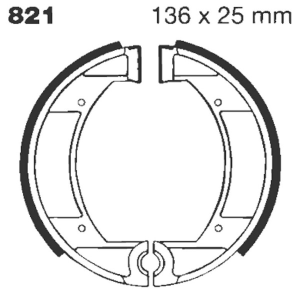 (r)g(r) Grooved Brake Shoe