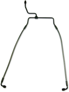 Designer Series Dot Front Lower Brake Line Kit Black, Black Pearl, 1, nordicamoto.ro