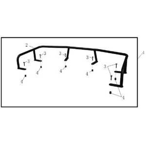 EXTENSIE PORTBAGAJ SPATE ATV CFMOTO CFORCE 600/625 TOURING NEGRU, 3, nordicamoto.ro
