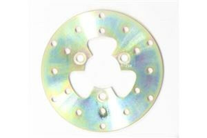 Round D-series Fixed Offroad Brake Rotor Gold, Polished Steel, Zinc
