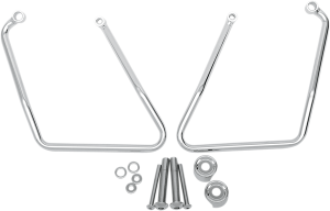 Chrome Saddlebag Support Brackets Silver, 1, nordicamoto.ro