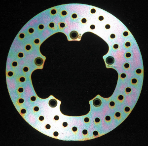 Round Hpsr Solid Brake Rotor Gold, Stainless Steel