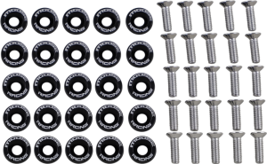 Fender Washer Kit Black, 1, nordicamoto.ro