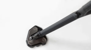 Extensie pentru piciorul suportului lateral, negru, argintiu