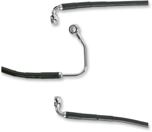 Stainless Steel Brake Line Kit Black, 1, nordicamoto.ro