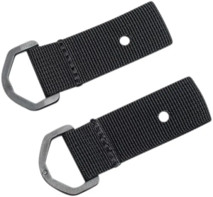 Tie-down Loops For License Plate Strap Set Black