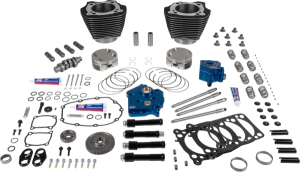 Engine Performance Kit Highlighted Fins-Wrinkle Black