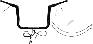 Plug & Play Ez Install 1-1/2(r) Flat Top Handlebar Kit Black