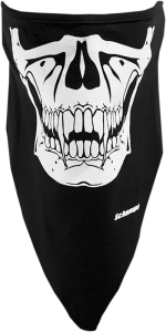 Glow In The Dark Skull Stretch Half-face Mask Black, 1, nordicamoto.ro