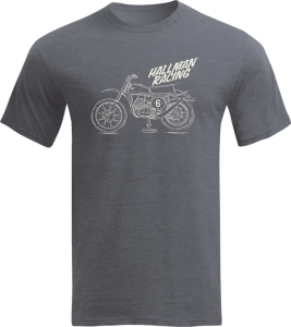 Tricou Thor Hallman CZ Blue/Heather Gray M, 1, nordicamoto.ro