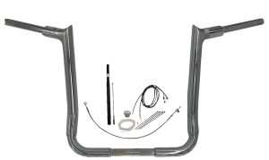 1-1/2(r) Ez Install Pointed Top Handlebar Kit Silver, 1, nordicamoto.ro