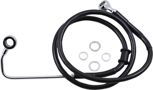 Extended Length Stainless Steel Brake Line Black, Vinyl Coated Oversize [+203 mm (8'')], 1, nordicamoto.ro
