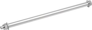 Rear Axle Kit Stainless Steel 13.5(r) X 3/4(r) Silver
