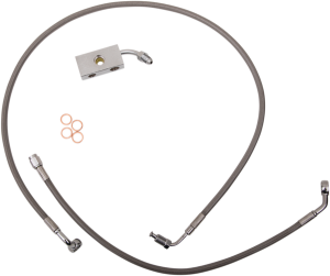 Stainless Steel Brake Line Kit Silver