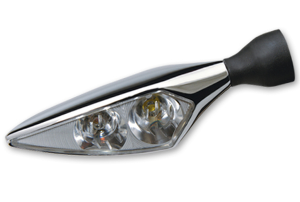 Micro Rhombus Extreme Turn Signals Chrome, 1, nordicamoto.ro