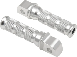Suporturi pentru picioare din aluminiu anodizat pentru motociclete sport, argintii