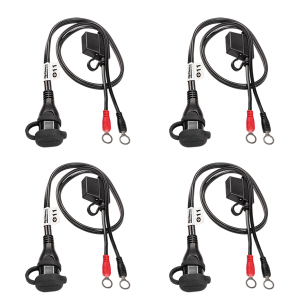 5/16(r) Eyelet Sae Battery Connection Leads Black