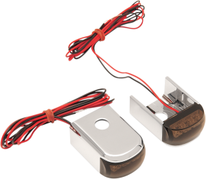 Fender Strut Led Marker Lights Chrome, 1, nordicamoto.ro