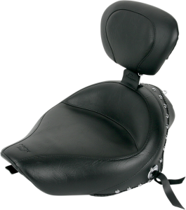 Wide Solo Seat With Removable Backrest Black