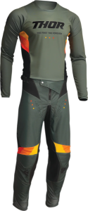 Tricou Thor Pulse React Army Green/Black S, 2, nordicamoto.ro