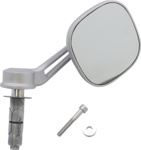 Dillinger Bar End Mirror Silver