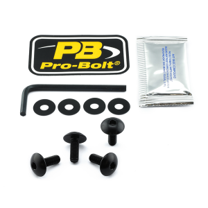 License Plate Screws Black, 1, nordicamoto.ro